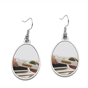 Imagem de Brinco de conformidade - Brincos com pingente para meninas - Presente de festa de aniversário dos namorados