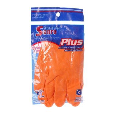 Imagem de Luva de Látex Emborrachada Sanro