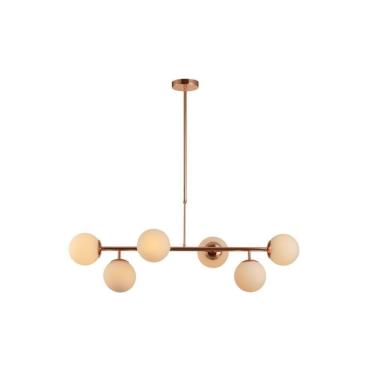 Imagem de Pendente Pérola Constelação Cobre Brilho Avant 6 Lâmpadas G4