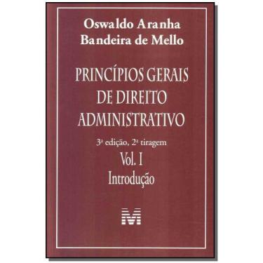 Imagem de Livro - Princípios Gerais De Direito Administrativo: Introdução Vol. 1