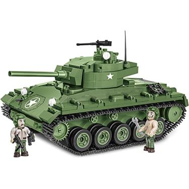 Imagem de TANQUE MILITAR AMERICANO M24 CHAFFEE BLOCOS PARA MONTAR COM 590 PCS