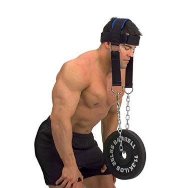 Imagem de Workouty Arnês de cabeça acolchoado com corrente crossfit alças de cabeça para levantamento de peso cinto haltere barra academia equipamento de musculação