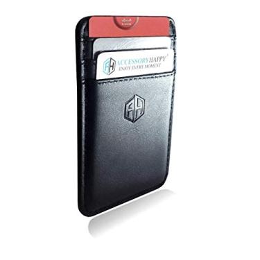 Imagem de AccessoryHappy Carteira masculina com alça de cinto RFID - Carteira minimalista de couro genuíno com clipe para porta-dinheiro, Suporte de cartão fino, Minimalista