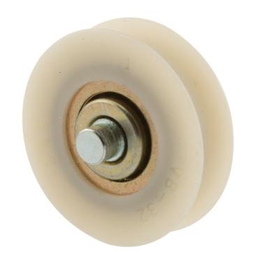Imagem de Prime-Line Products D 1868 Rolo de porta deslizante com eixo, rolamento de esferas de nylon de 3,8 cm, pacote com 2