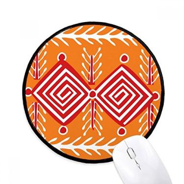 Imagem de DIYthinker Line Mexico Totems Civilização Antiga Mouse Pad Desktop Office Tapete Redondo para Computador