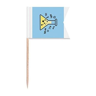 Imagem de Equation Animation – Bandeiras de palito de dentes químicos para marcação de rotulagem para bolo de festa, prato de queijo