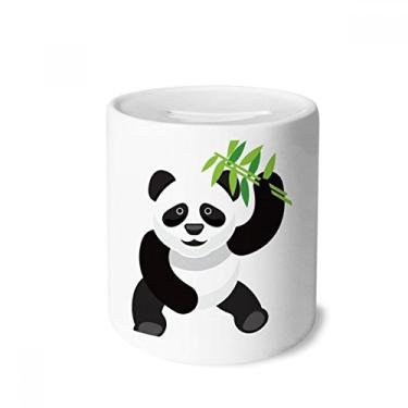 Imagem de DIYthinker Caixa de moedas de cerâmica com estampa de arte tradicional de bambu panda chinesa presente de cofrinho