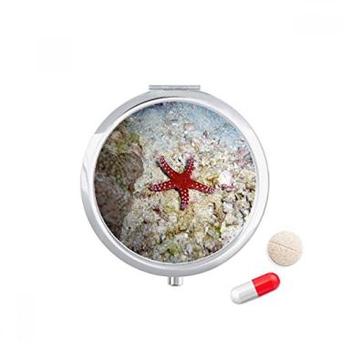 Imagem de Caixa de armazenamento de remédios com imagem natural de estrela do mar