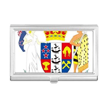 Imagem de The National Emblem of New Zealand Porta-cartões de visita Carteira de bolso