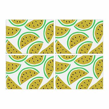 Imagem de Jogo Americano Watermelon Ye 6 Peças 30x40 Base Emborrachada
