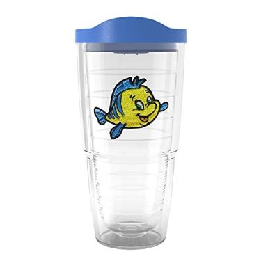Imagem de Tervis Disney A Pequena Sereia Linguado Feito nos EUA Copo Isolado de Parede Dupla, 680 g, Clássico