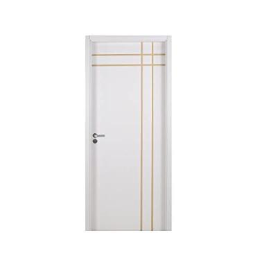 Imagem de Kit Porta Melamínica Decorativa Semi-oca Batente Mdf-ultra Mantiqueira Alizar Regulável 2 Lados 215x84cm 160mm Mgm