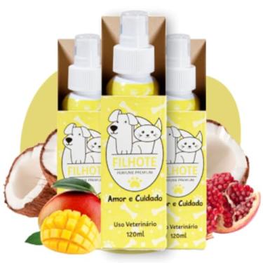 Imagem de Kit 3 Perfumes Cheirinho PET Amor e Cuidado - Cães e Gatos FILHOTES - Desperte a Elegância em Seu Pet