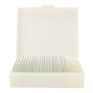 Imagem de Slides de Microscópio Biológico, 20 Peças, Slides de Microscópio Preparados para Laboratório de Ciências Biológicas