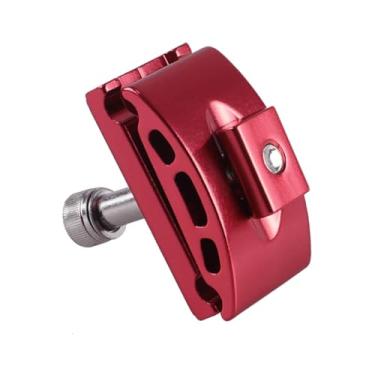 Imagem de kowaku Cabeça do selim da bicicleta liga de alumínio cabeça do selim da bicicleta parafuso tubo do assento pós sela cabeça para esportes ao ar livre, Vermelho