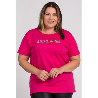 Imagem de T-shirt Feminina Plus Size Estampada "Arizona" - Serena