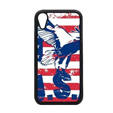 Imagem de Capa bandeira da América Haliaeetus leucocephalus Eagle para iPhone XR capa para proteção de telefone Apple