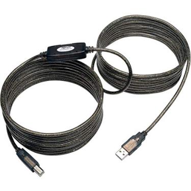Imagem de Tripp Lite Cabo USB 2.0 repetidor ativo A/B de alta velocidade (M/M) 7,6 m (U042-025) prata