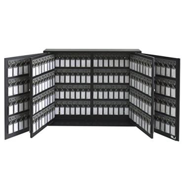 Imagem de Acrimet Armário Organizador de Chaves com 256 Chaveiros Fumê, Claviculário, Cor Preto,168.1