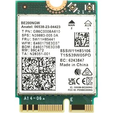 Imagem de WiFi 7 Adapter for Intel BE200 | M.2 PCIe Format | Tri-Band 2.4/5/6 GHz | Up to 5.8 Gbps | WiFi Card for PCs | Bluetooth 5.4 Compatible | for Intel PC with Windows 10/11 | BE200NGW