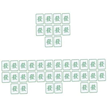 Imagem de Operitacx 40 Peças Acessórios De Computador Ferro Em Letras Decalques De Azulejo Acessórios De Mochila Acessório De Casaco Aplique Costurar Em Mahjong Aplique Bordado Roupas Crachá