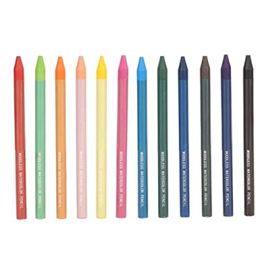 Imagem de Conjunto Lápis Colorido Madeira Aquarela Livre Aquarela Stick 12 Cores Lápis de Cor Solúvel Em Água Lápis Colorir Lápis Madeira Solúvel Em Água Livre Dissolvável Colorido Em Água