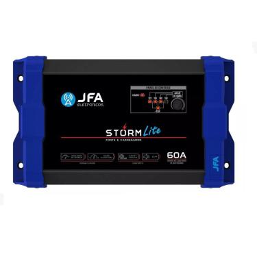 Imagem de Fonte Carregador Bateria Jfa 60A Storm Lite  3000W  Medidor