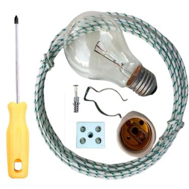 Imagem de Kit Lâmpada Extra Forte Para Churrasqueira Fio 4 Metros 220v