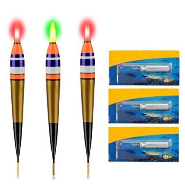 Imagem de QualyQualy Boias de pesca e boias de LED Boias de pesca Sea Rock para pesca noturna 3/8 oz 3 peças #3