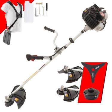 Imagem de Cortador de Grama Á Gasolina Kawashima KW43-LE 2T 43cc 1,7HP Roçadeira de Alta Potência e Performance Ideal Para Manutenção de Jardins e Gramados