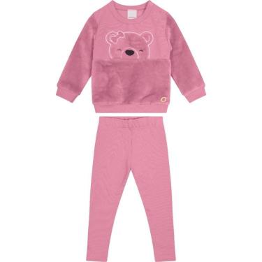 Imagem de Conjunto Inverno Menina Peluciado Carinhoso 1/3 Ref. 0116976-Feminino