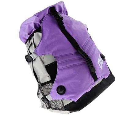 Imagem de Nobranded NC Mochila de equipamento de patins com rodinhas Mochila esportiva de skate em linha - 4 cores brilhantes - Roxo