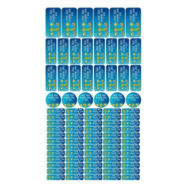 Imagem de Adesivo Etiqueta Escolar Personalizado Vinil Borboleta 88 UN