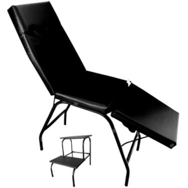 Imagem de HENVIFER, Kit Maca + Escadinha 2 degraus, massagem, tatuagem, estética