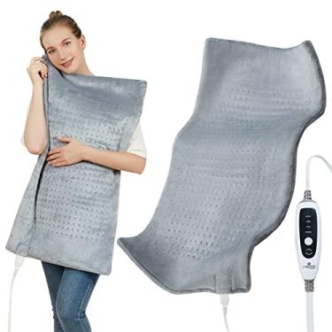 Imagem de Heating Pad for Back Pain Relief, CAROMIO 33"x17" Extra Large Electric Heating Pads for Cramps Neck and Shoulders, Moist & Dry Heat Therapy,2H Auto Off,4 Temperature Settings,Machine Washable