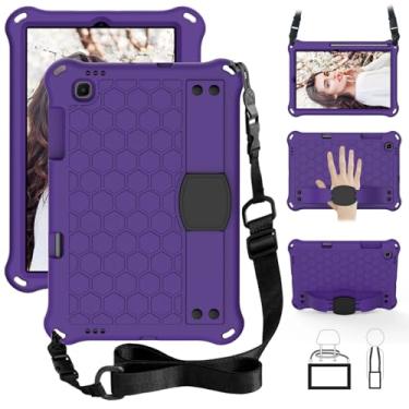 Imagem de Adequado para Samsung Galaxy Tab S6 Lite 2024 2022 2020 10,4 polegadas não tóxico EVA + PC capa protetora antiqueda para tablet (roxo-preto, S6 Lite 2024 10.4)