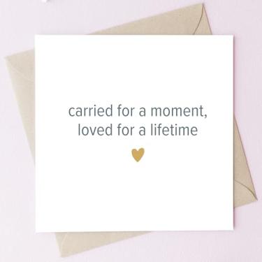 Imagem de TEEMI - Cartão de luto de aborto em memória cartão de simpatia de luto espontâneo cartão de presente de lembrança de perda de bebê