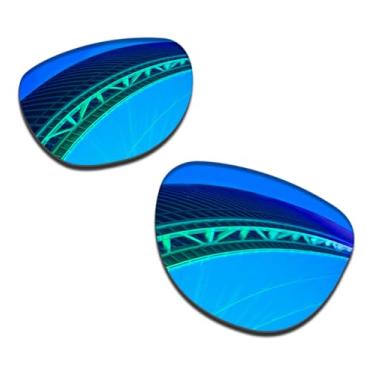 Imagem de LenzProse Lentes de reposição polarizadas de 1,5 mm para óculos de sol Oakley Frogskins XS OJ9006 53 mm, antiarranhões | Ajuste perfeito