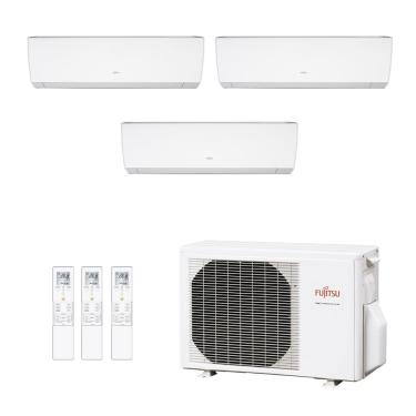 Imagem de Ar-Condicionado Multi Split Inverter Fujitsu 23.000 (1x Evap HW 7.000 + 2x Evap HW 12.000) Quente/Frio 220V