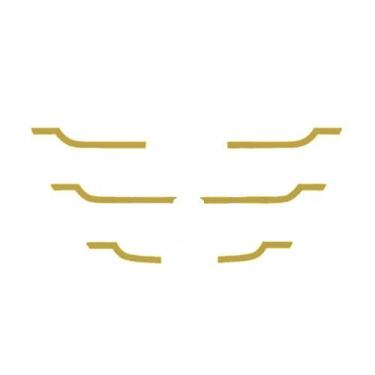 Imagem de Aplique Máscara Grade Para Mercedes Atego Estreita Dourada - Venka