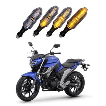 Imagem de Kit 4 Setas Sequenciais Pisca de Led Modelo P26S Para Moto FAZER 250 2