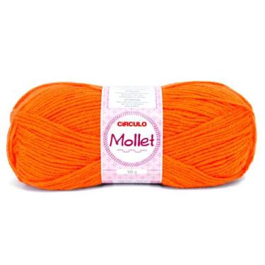 Imagem de Lã Mollet Círculo 100g 200 metros, 4445 Tangerina