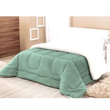 Imagem de Coberdrom Casal Queen Dupla Face Pele de Carneiro Sherpa - Malular, Ve