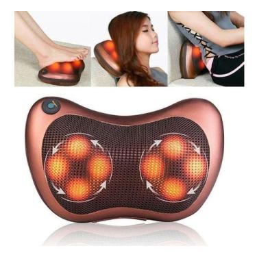 Imagem de Almofada Massageadora Movimentos Shiatsu Aquecimento Eletrônico Infrav