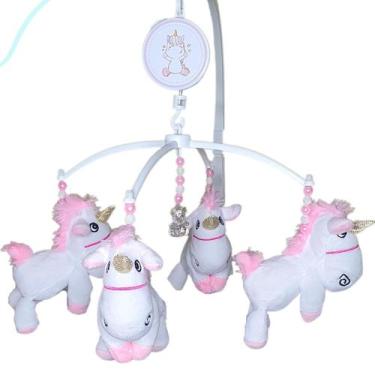 Imagem de Brinquedo Para Berço Mobile Musical Giratório Bebê Menina - Erich Baby
