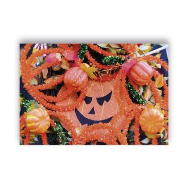 Imagem de Fundo Fotográfico 2,20 x 1,50 - Halloween com Abóboras 042 - Via Cores