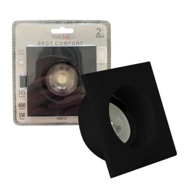 Imagem de Spot Led Preto Quadrado Recuado 5w Branco Frio 6500K - Avant