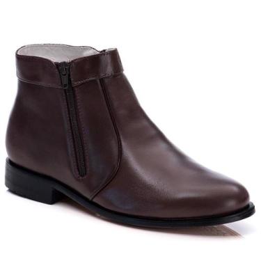 Imagem de Bota Masculina Couro Casual Zíper Leve Conforto Dia a Dia - Ranster, 4