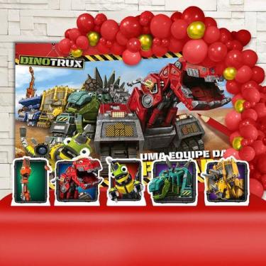 Imagem de Kit Festa Ouro Dinotrux Uma Equipe da Pesada - IMPAKTO VISUAL
