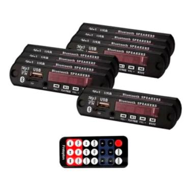 Imagem de Kit 10 Placas Decodificadoras Bluetooth Usb Caixa Ativa Mp3 Fm Aux - F